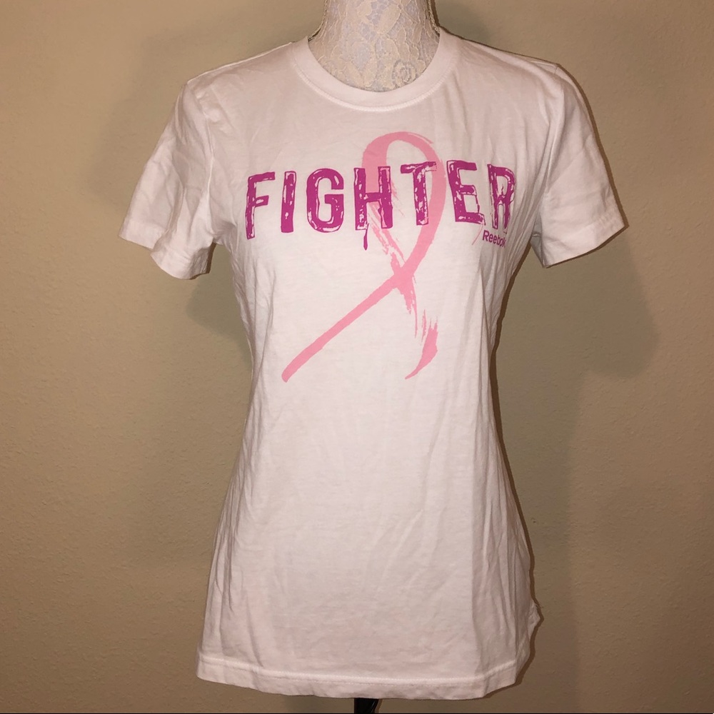 Womens reebok breast cancer tshirt